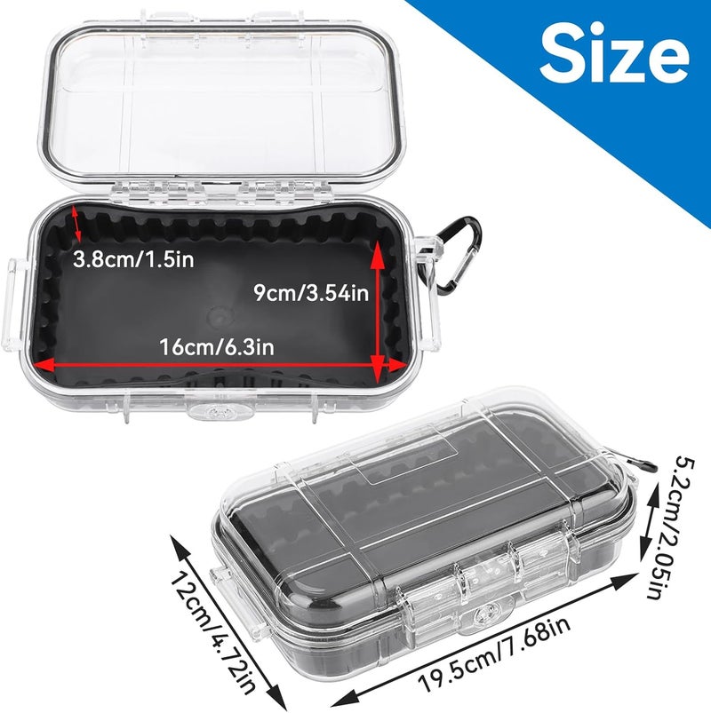 Frdhee Water Proof Storage Case, Small Outdoor Storage Box Outdoor Survival Dry Box Case Airtight Carry Container for Small Tools Phone Keys - Image 2